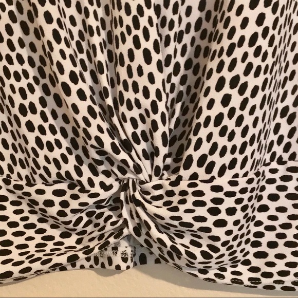 NWOT Adrianna Papell Twist Knot Animal Print Top - Picture 3 of 6